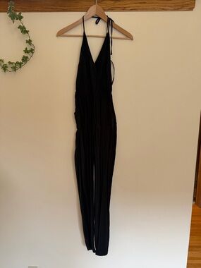 Lulu's Black Halter Jumpsuit